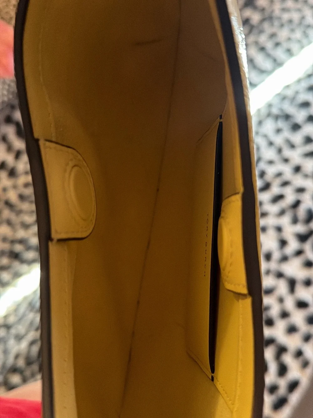 Tory Burch Lemon Yellow Leather Shoulder Hobo
